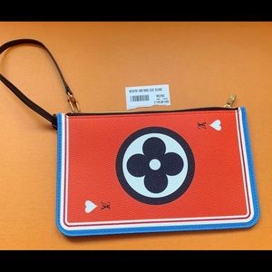 New Louis Vuitton Neverfull Game On Wristlet Pouch